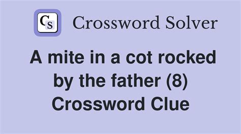 mite crossword clue